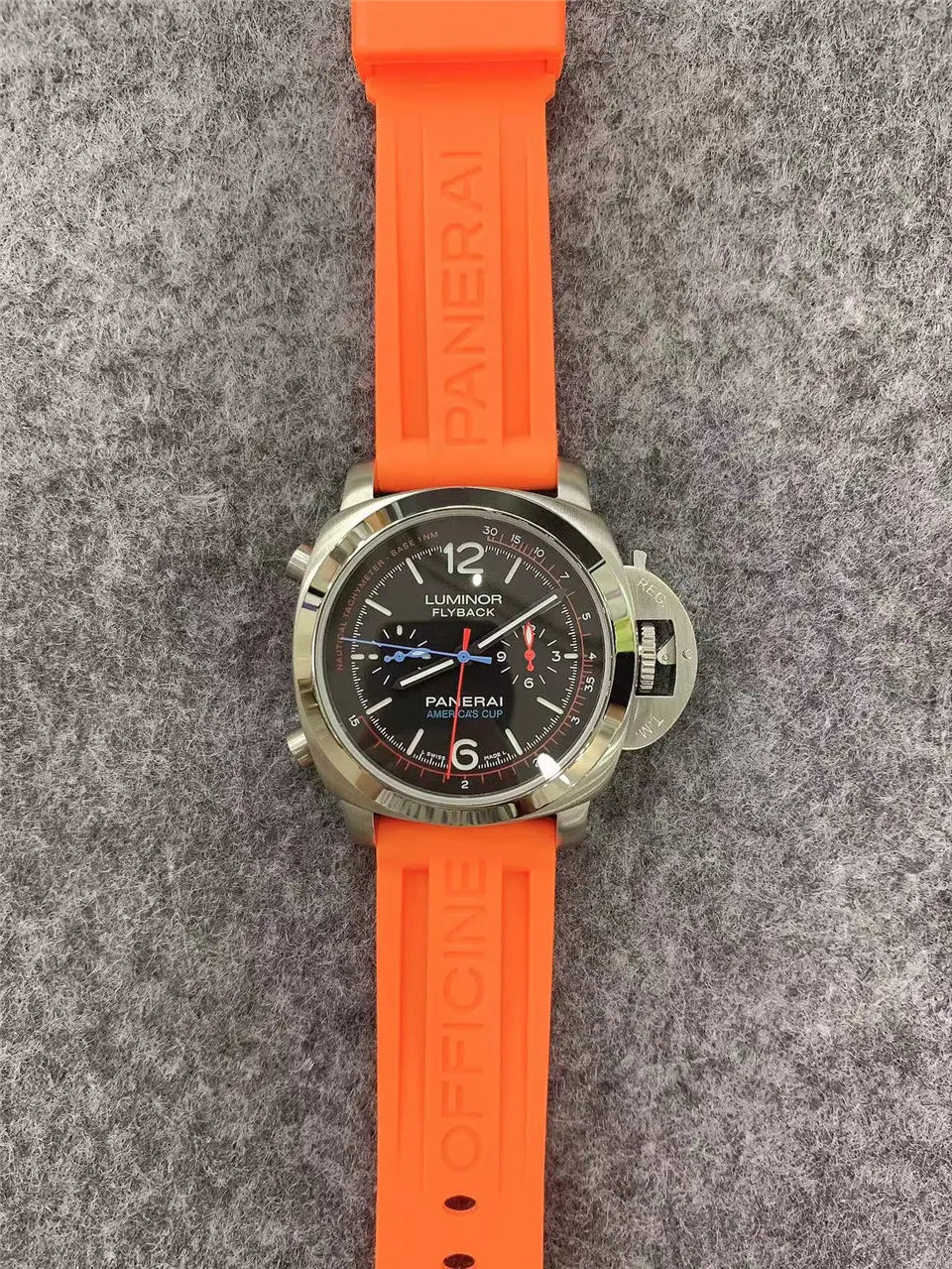 Panerai Orange Rubber Americas Cup - Hình 8