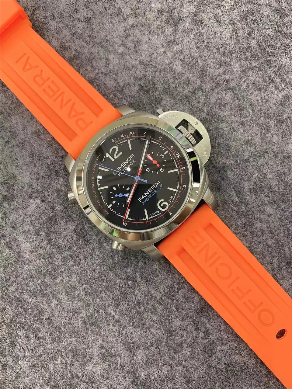 Panerai Orange Rubber Americas Cup - Hình 7