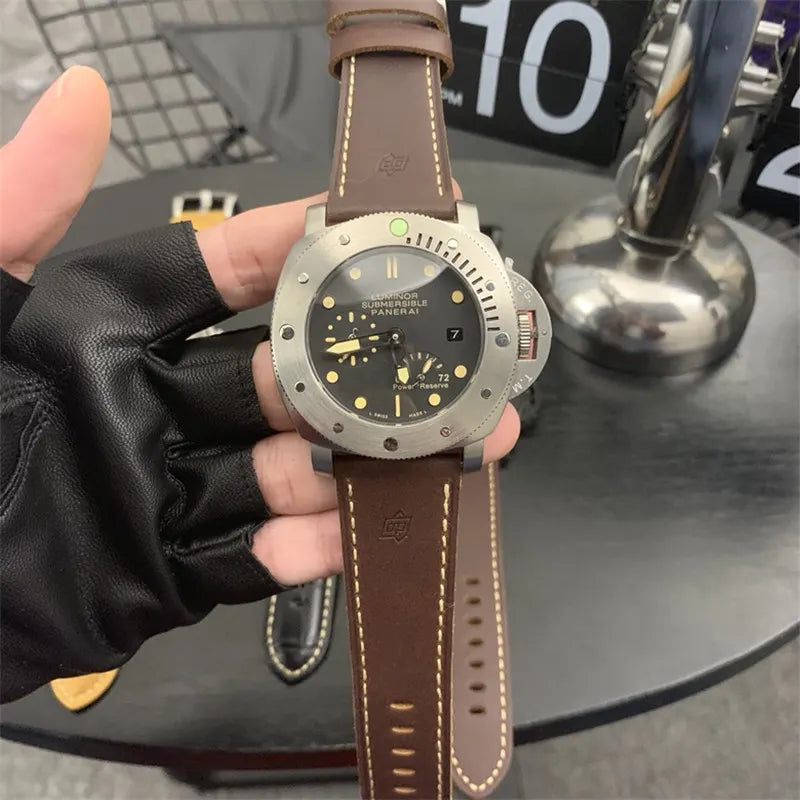 Panerai Steel Black Brown - Hình 3