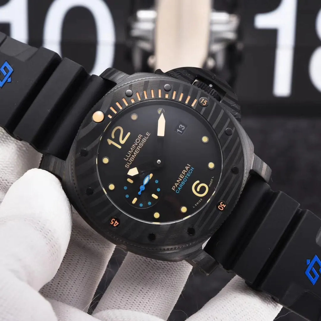 Panerai Carbotech Black Rubber luminor - Hình 5