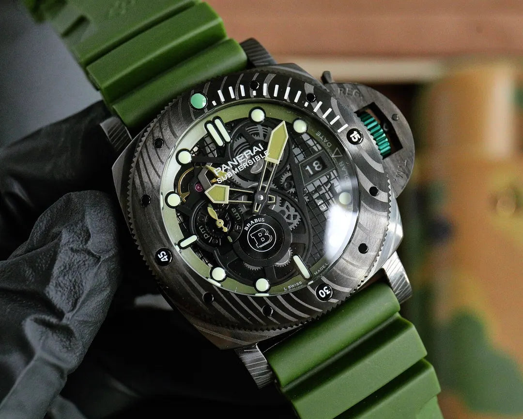 Panerai Brabus Black DLC Green - Hình 2
