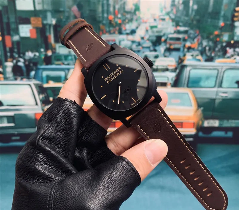 Panerai Black Seal Brown Leather - Hình 8