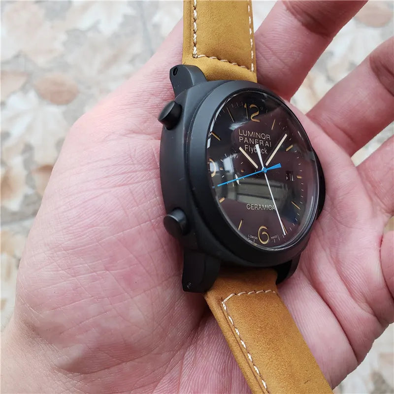 luminor Panerai Ceramica Tan Leather - Hình 4
