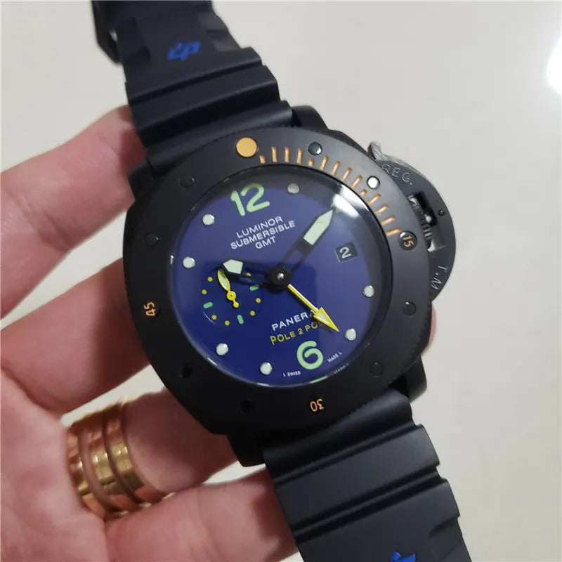 Panerai Luminor Submersible GMT Blue Dial - Hình 2