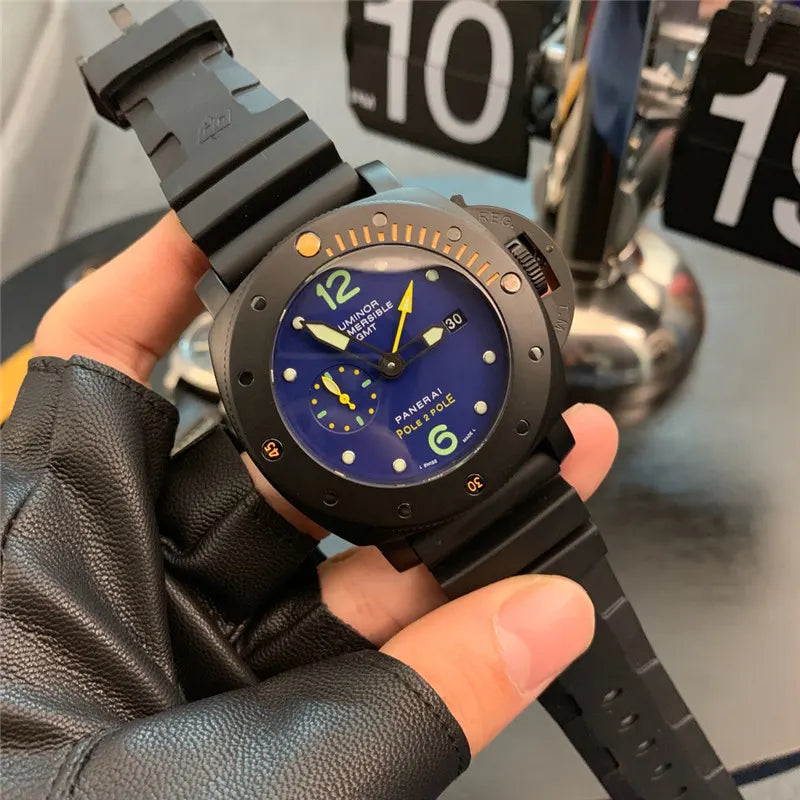 Panerai Luminor Submersible GMT Blue Dial - Hình 8