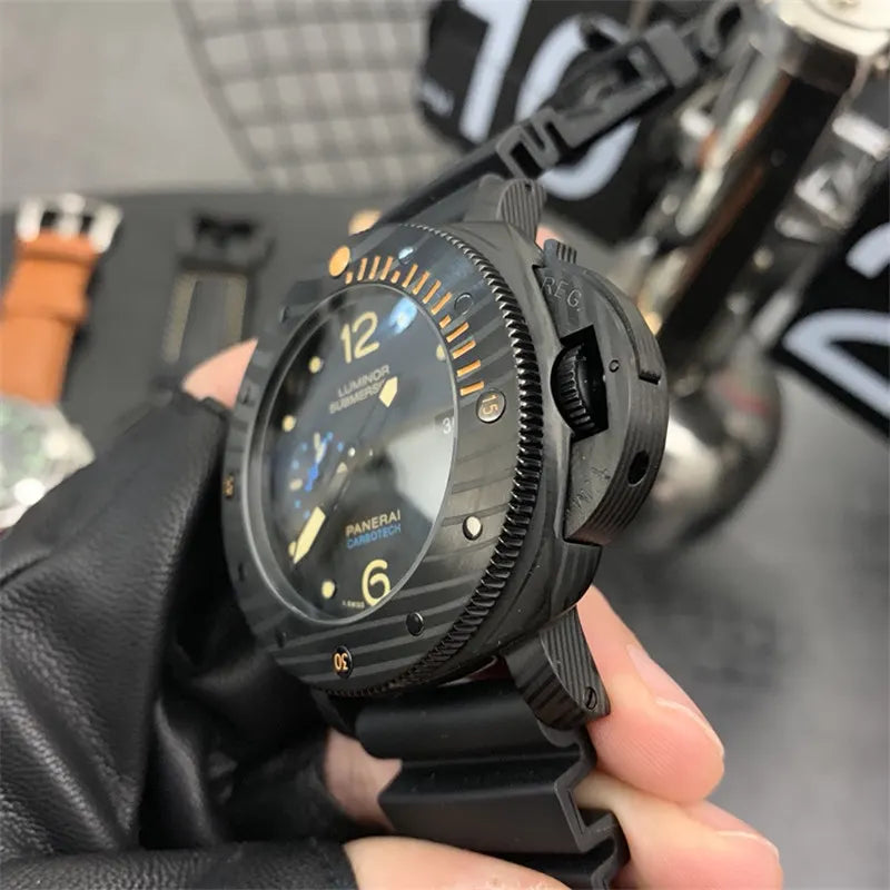 Panerai Carbotech Black Rubber - Hình 6
