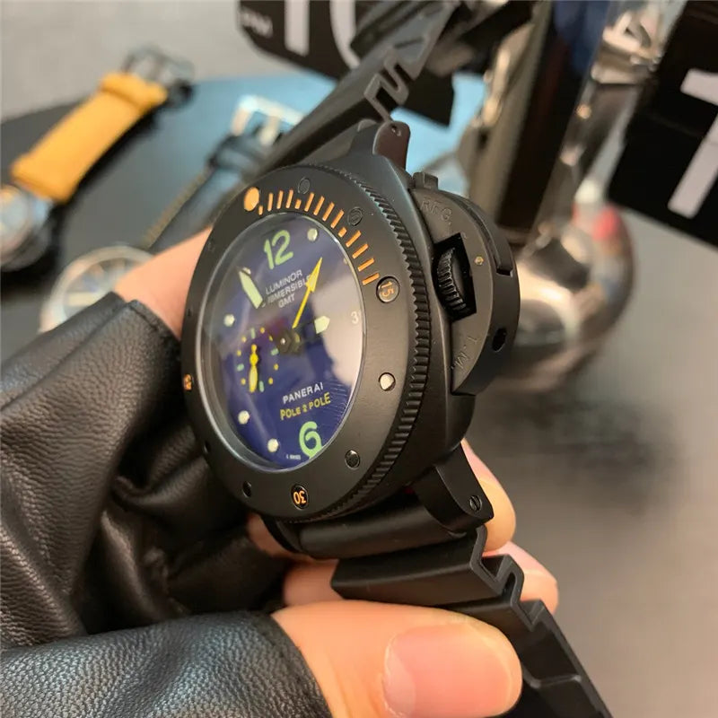Panerai Blue Dial Black Rubber - Hình 6