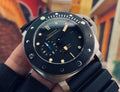 luminor Panerai Black Rubber Dive Watch