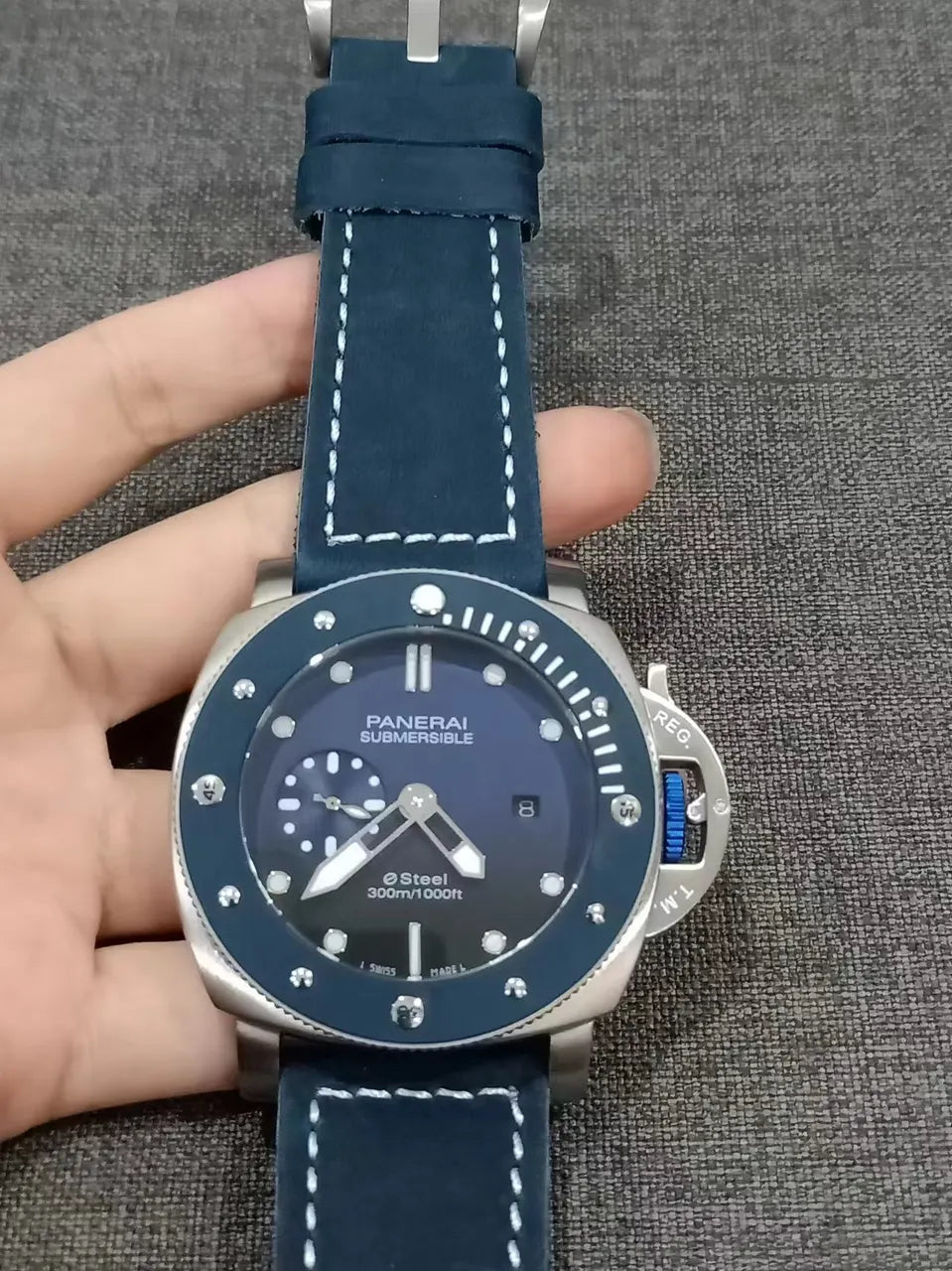 Panerai Submersible Blue Dial Steel - Hình 2