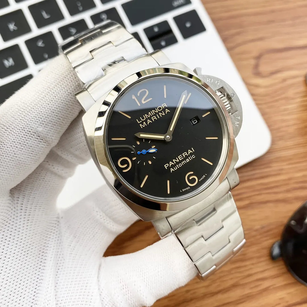 Panerai Steel Black Dial - Hình 3