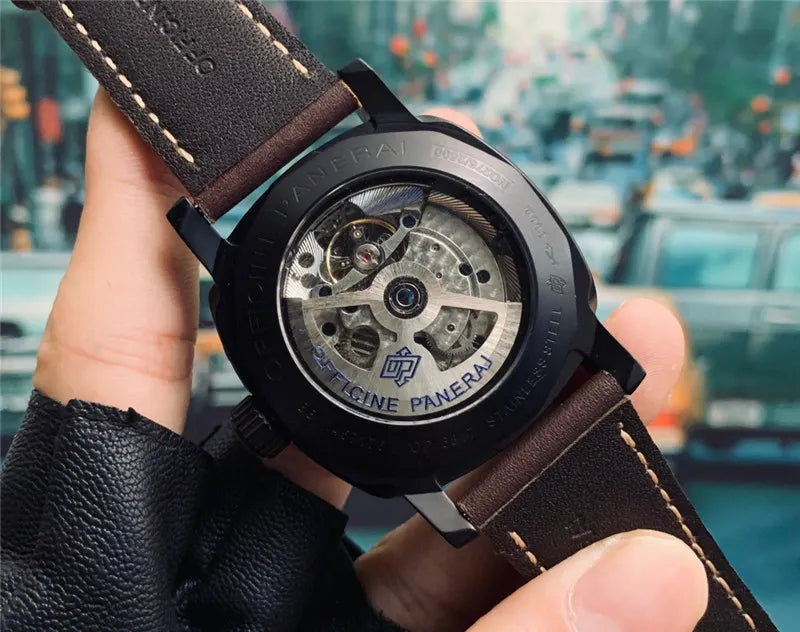 Panerai Black Seal Brown Leather - Hình 8