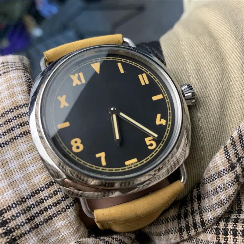 Vintage Style Black Dial Watch