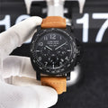 Panerai Black PVD Leather Chronograph