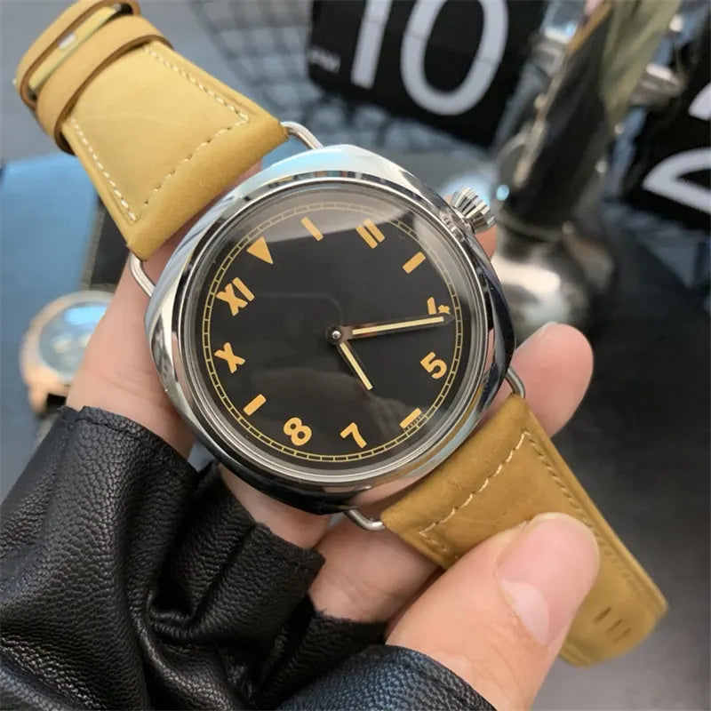 black Vintage Style Watch - Hình 8