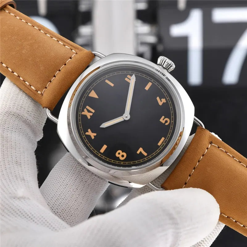 Vintage Style Black Watch - Hình 6