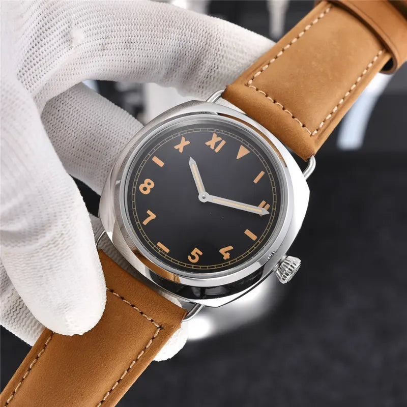Vintage Style Black Watch - Hình 7