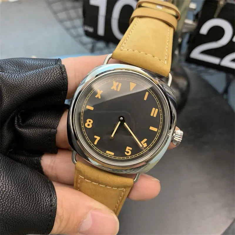 black Vintage Style Watch - Hình 7
