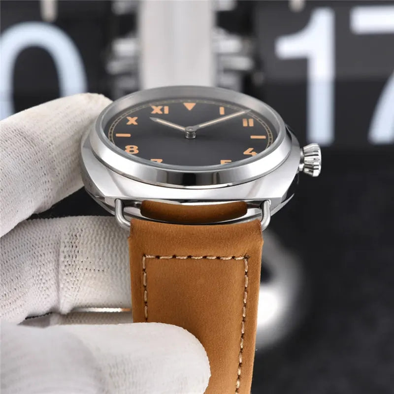 Vintage Style Black Watch - Hình 3