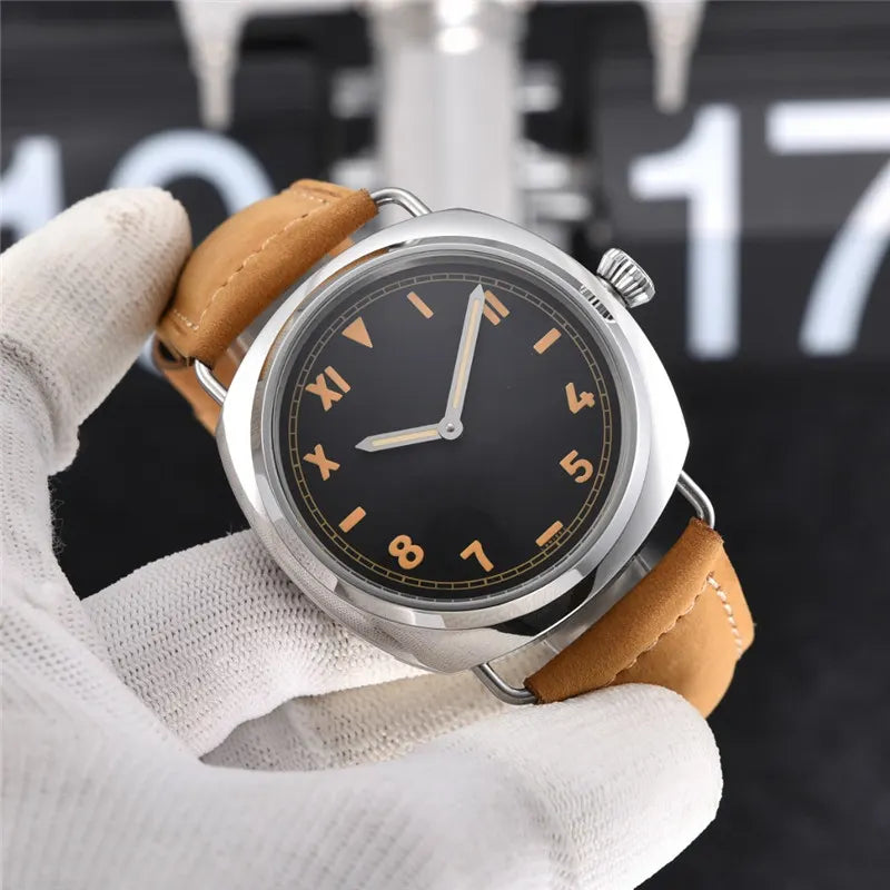 Vintage Style Black Watch - Hình 8