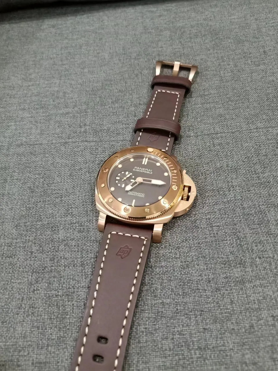 Panerai Bronze Brown Leather