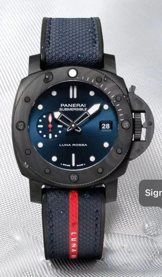 Panerai Submersible Luna Rossa Blue - Hình 4