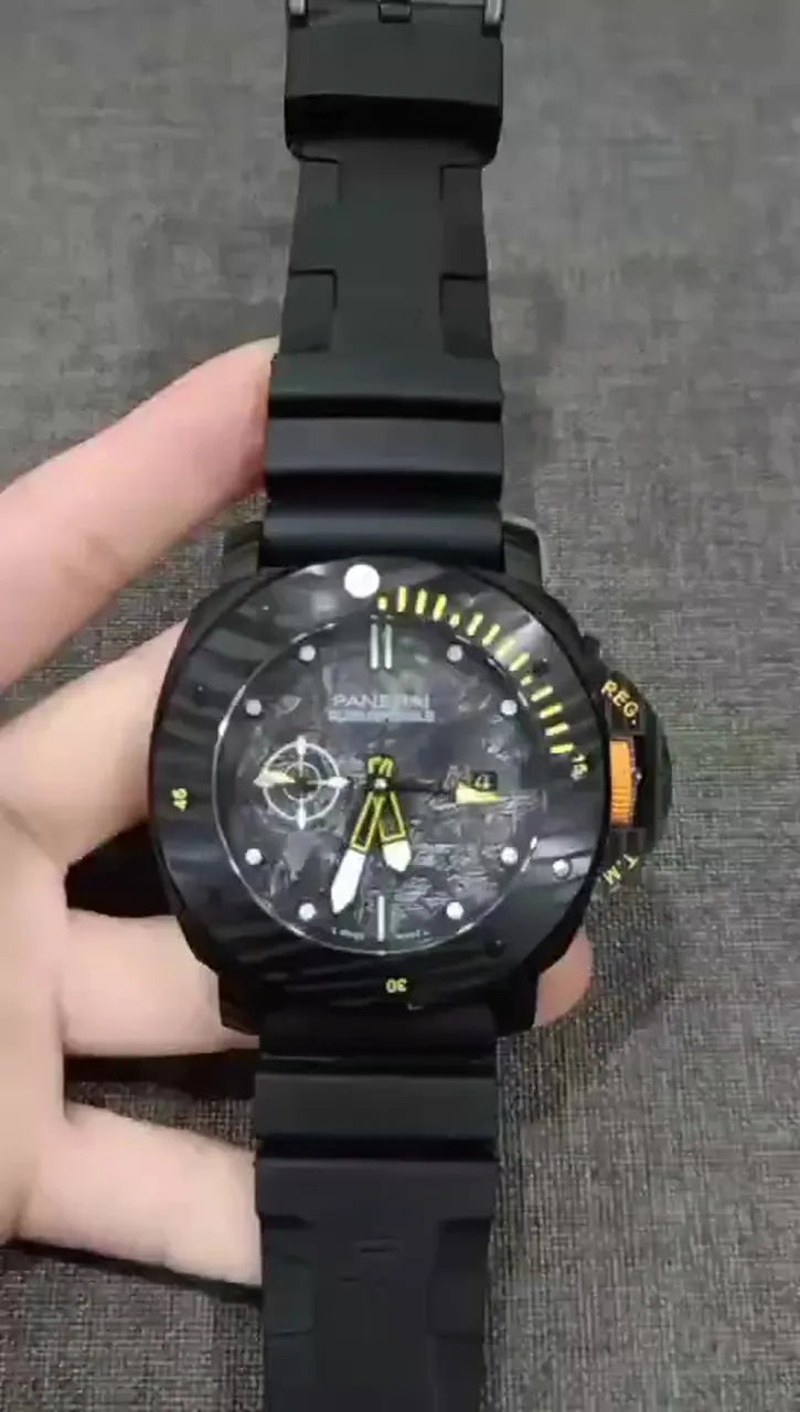 luminor Panerai Carbon Black Rubber