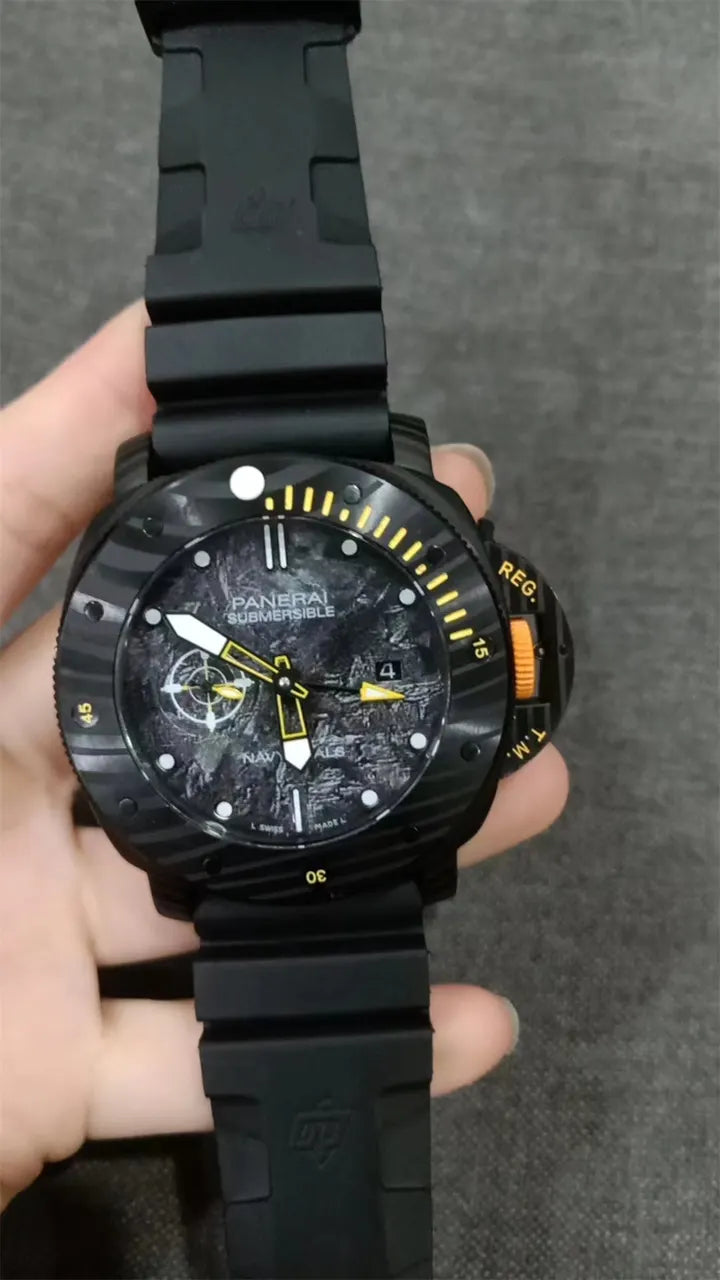 luminor Panerai Carbon Black Rubber - Hình 5