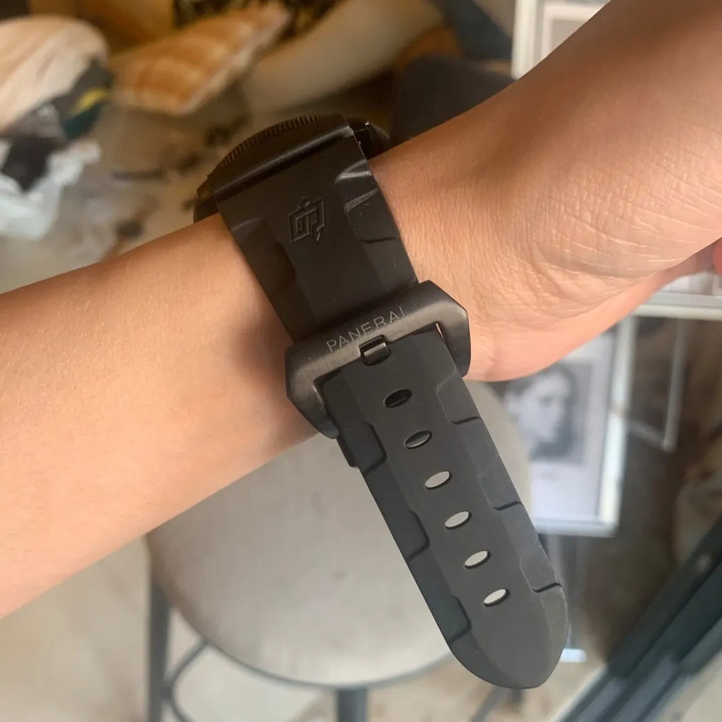 Panerai Black Dial Rubber Strap - Hình 2