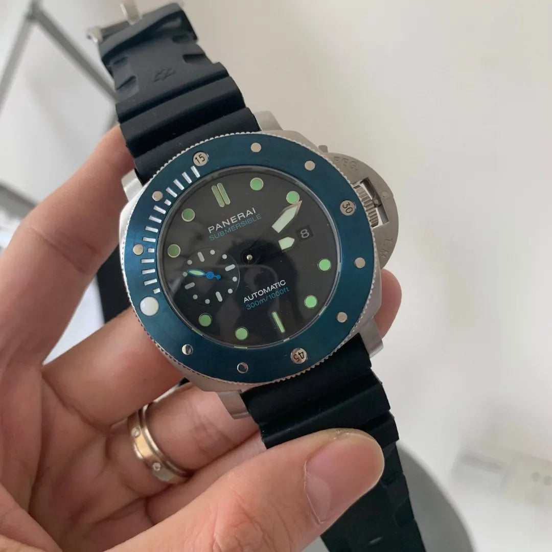 Panerai Submersible Blue Bezel - Hình 8