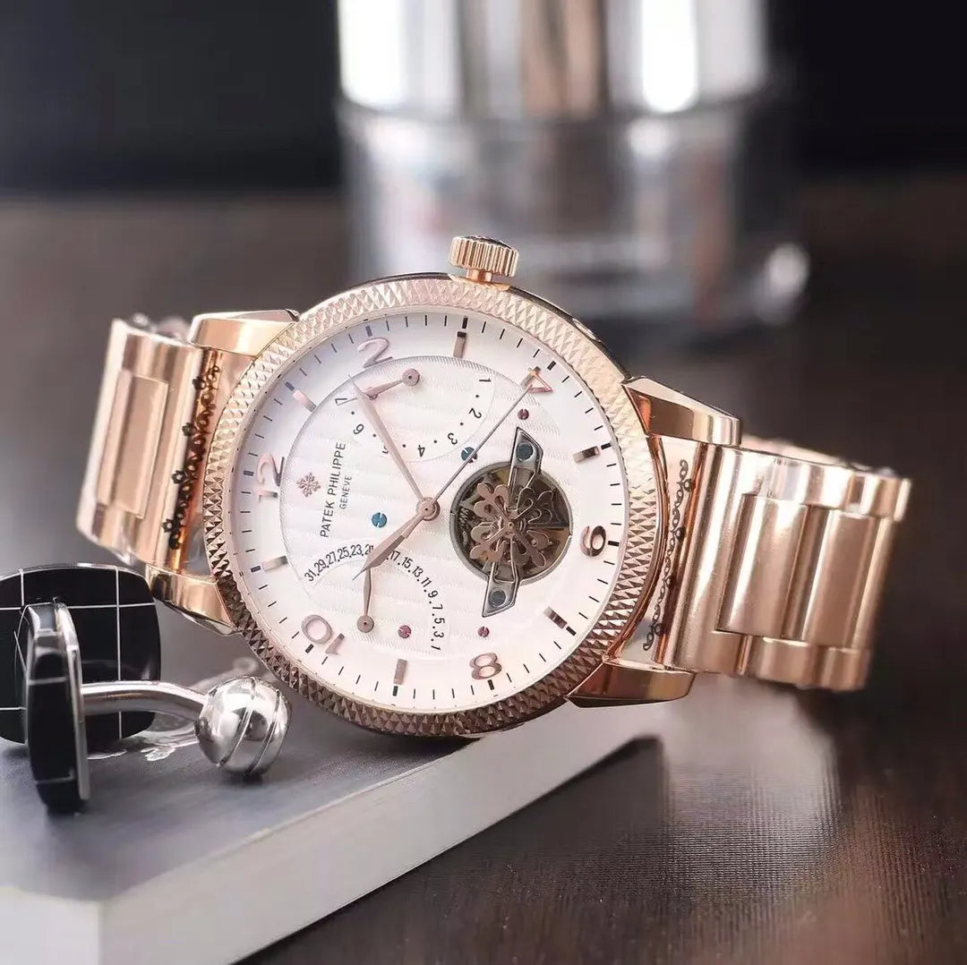 white Patek Philippe Rose Gold - Hình 2