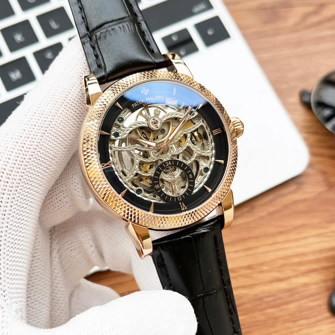 rose Patek Philippe Skeleton Watch