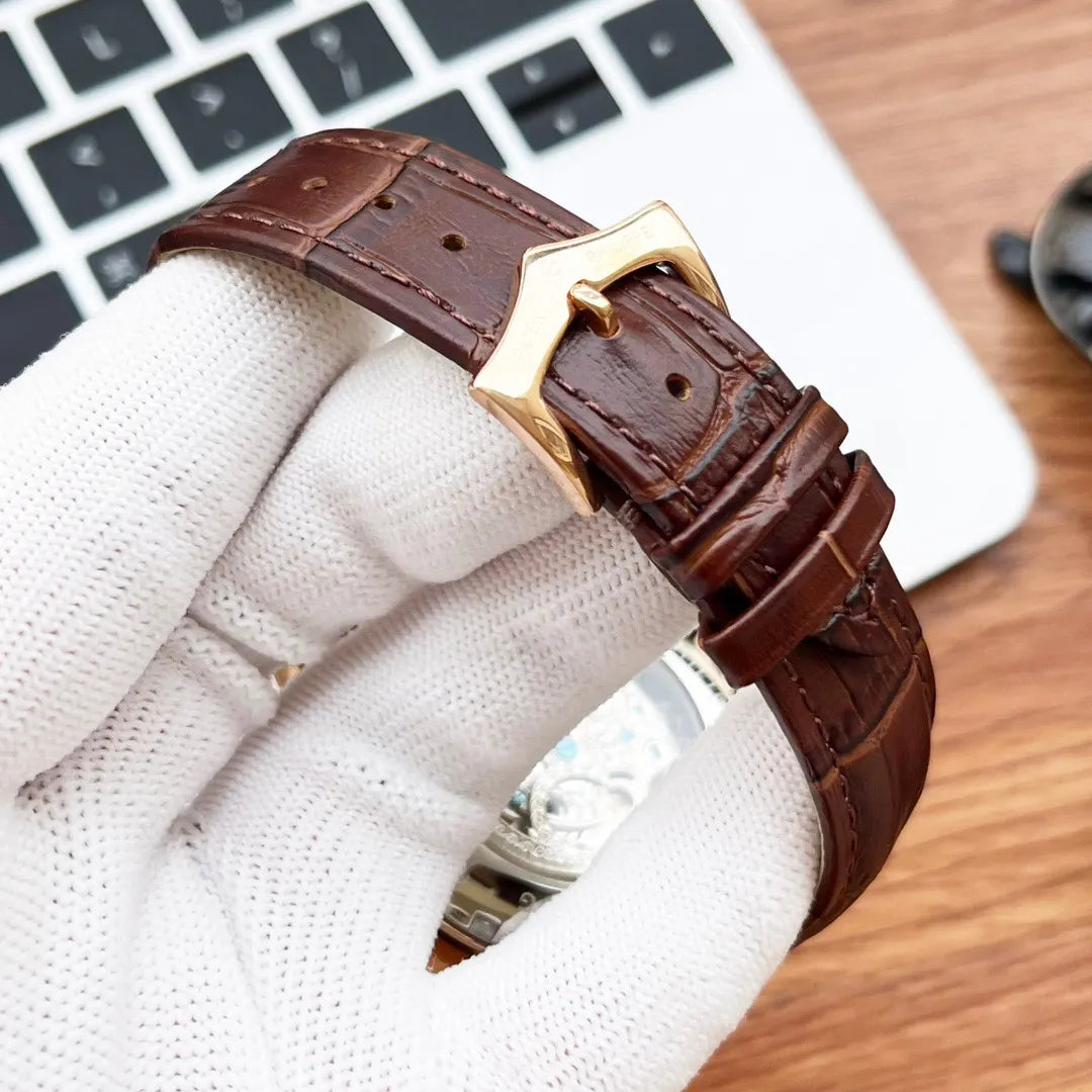 rose Patek Philippe Skeleton Watch - Hình 2