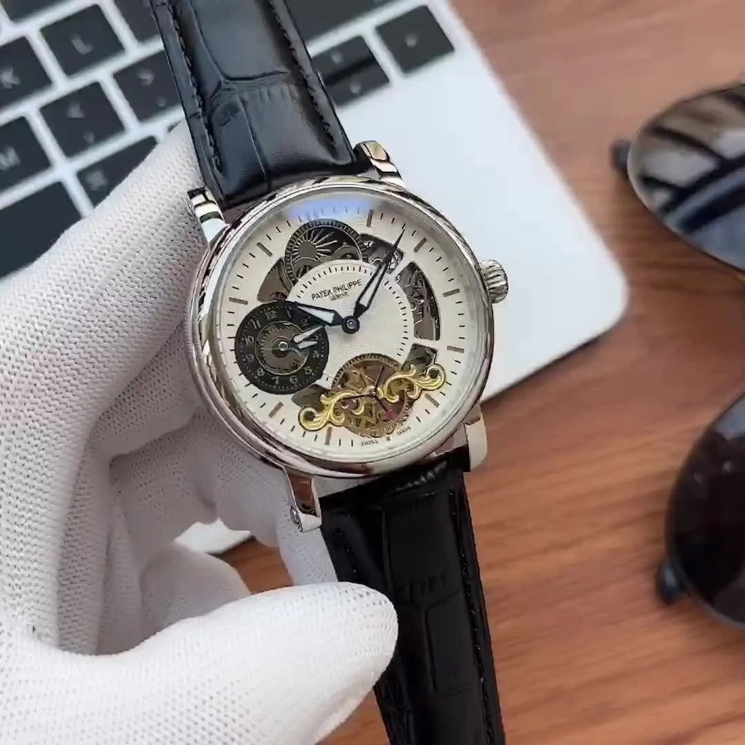 white Patek Philippe Skeleton Watch