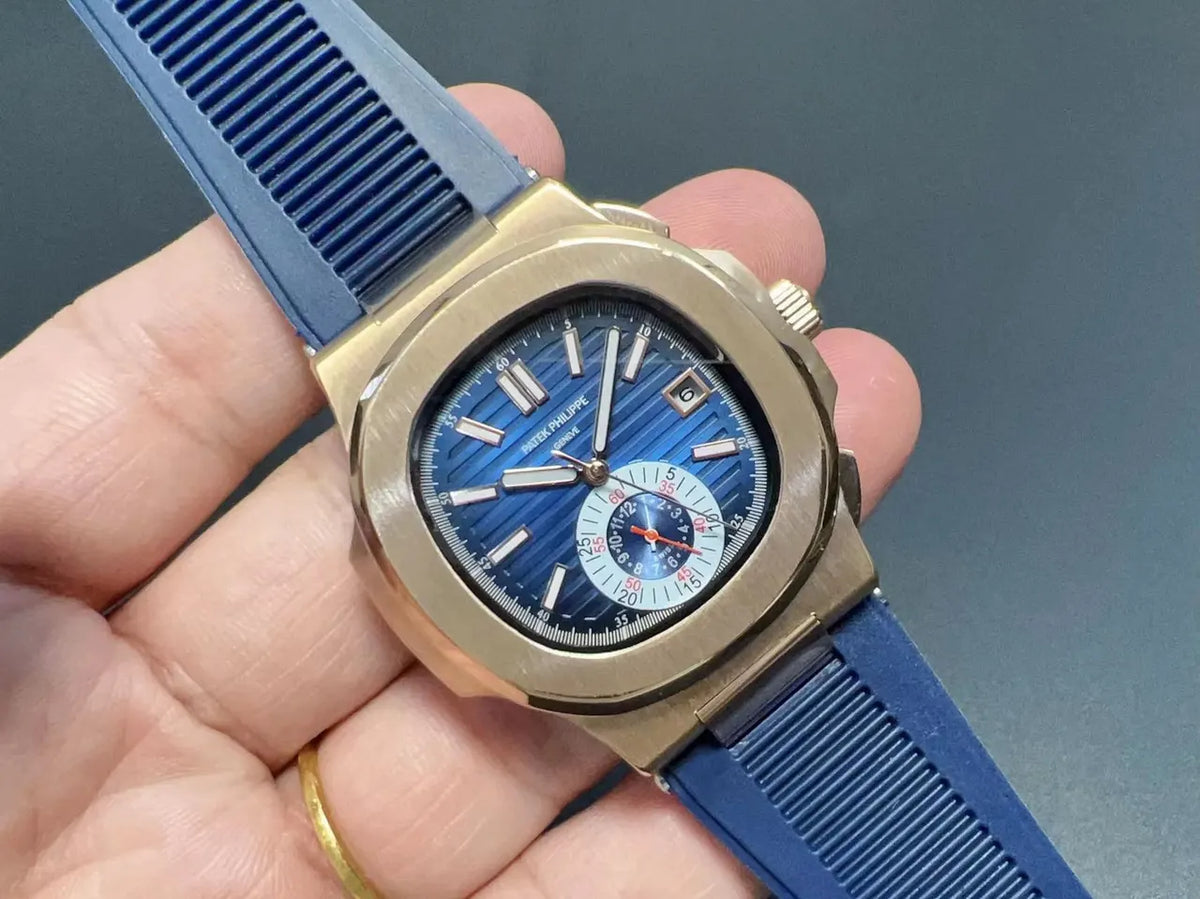 dial Patek Philippe Blue Rubber