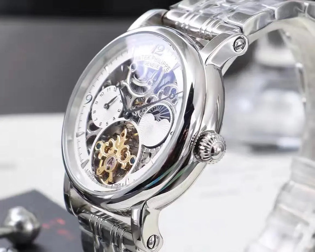 Patek Philippe Silver Skeleton - Hình 2
