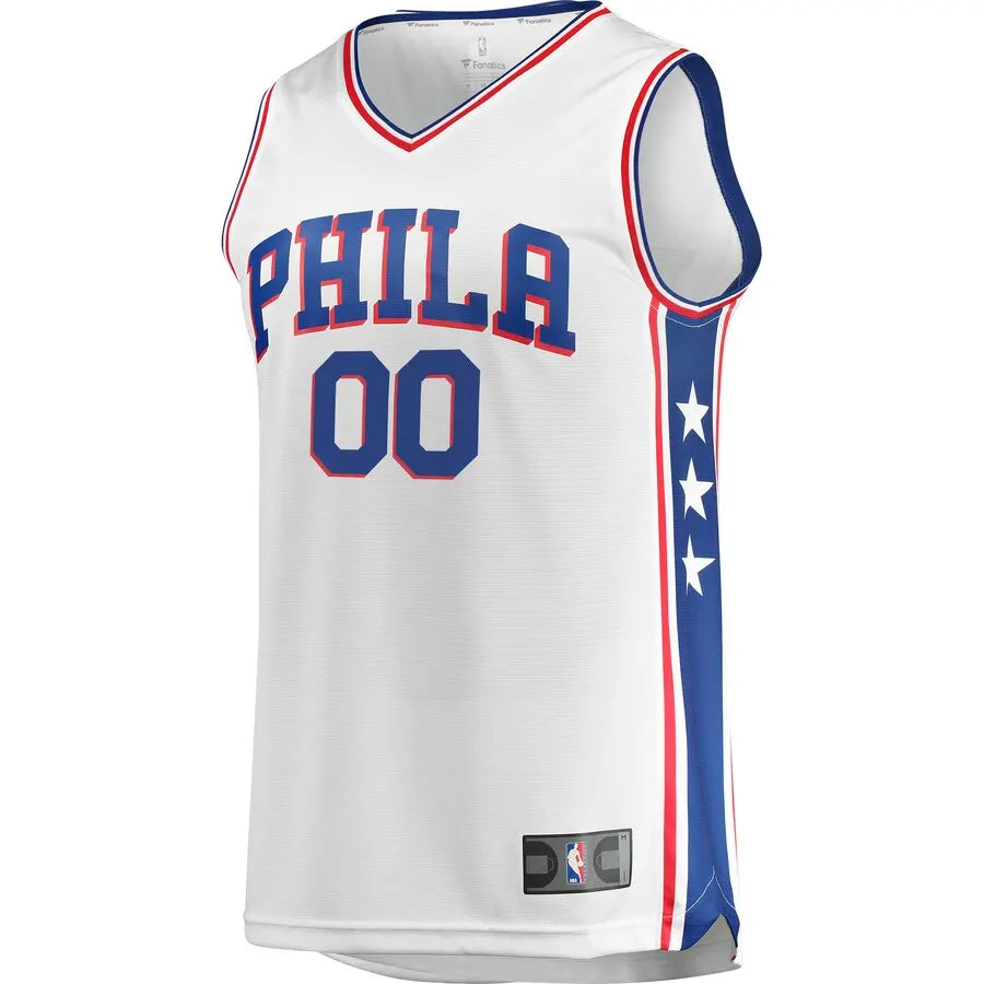 Fanatics 76ers White Jersey custom - Hình 2