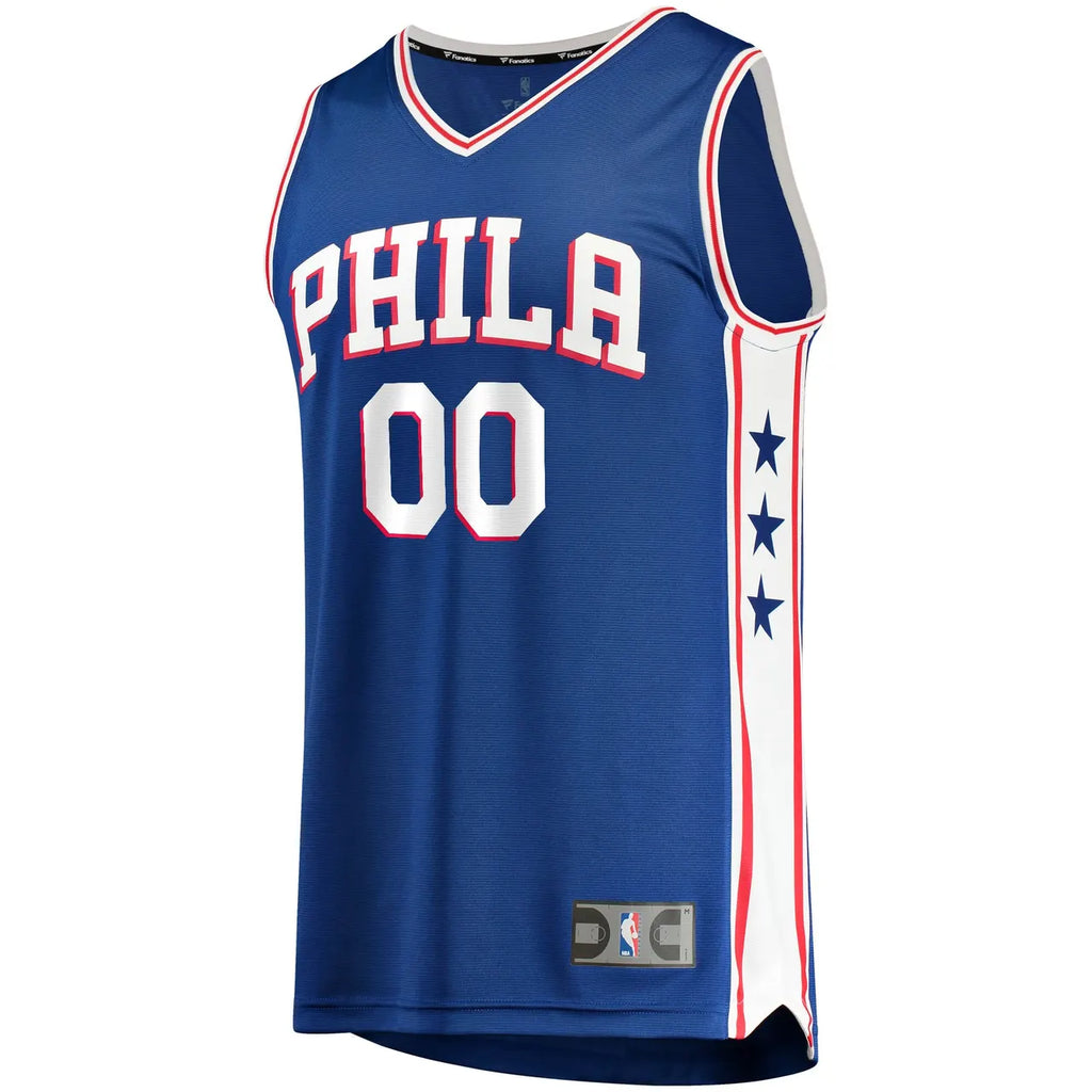custom Fanatics 76ers Blue Jersey - Hình 3