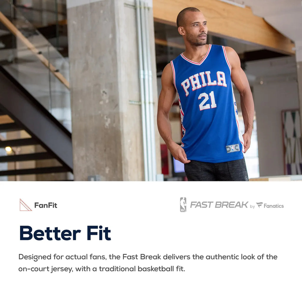 custom Fanatics 76ers Blue Jersey - Hình 5