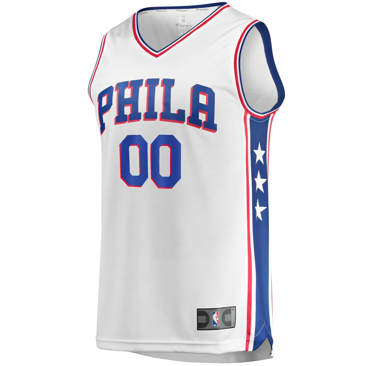 fanatics 76ers White Custom Jersey - Hình 3