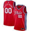 edition Jordan 76ers Red Custom Jersey
