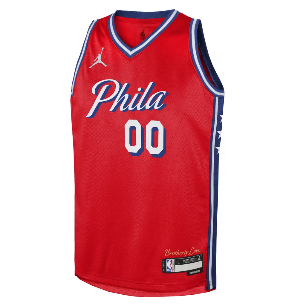 76ers Red Custom Jersey - Hình 2