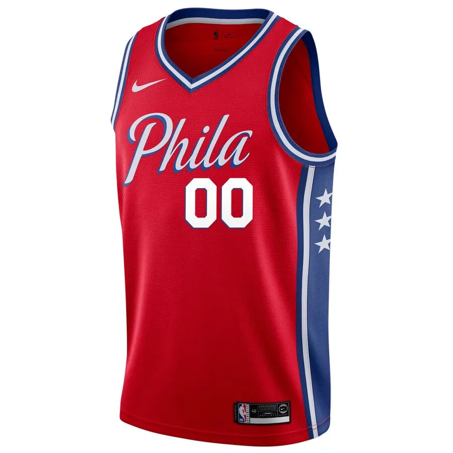 76ers Red Custom Jersey nike - Hình 2