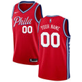 76ers Red Custom Jersey nike