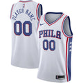 76ers White Custom Jersey Nike