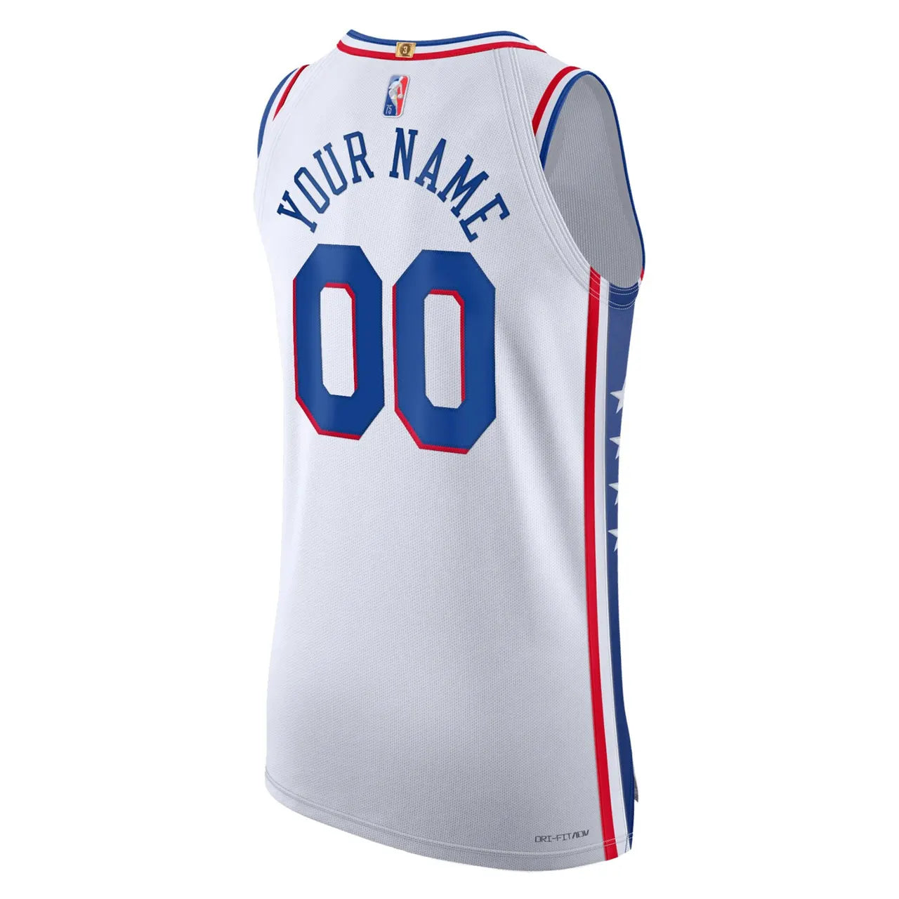 Nike 76ers White Jersey custom - Hình 4