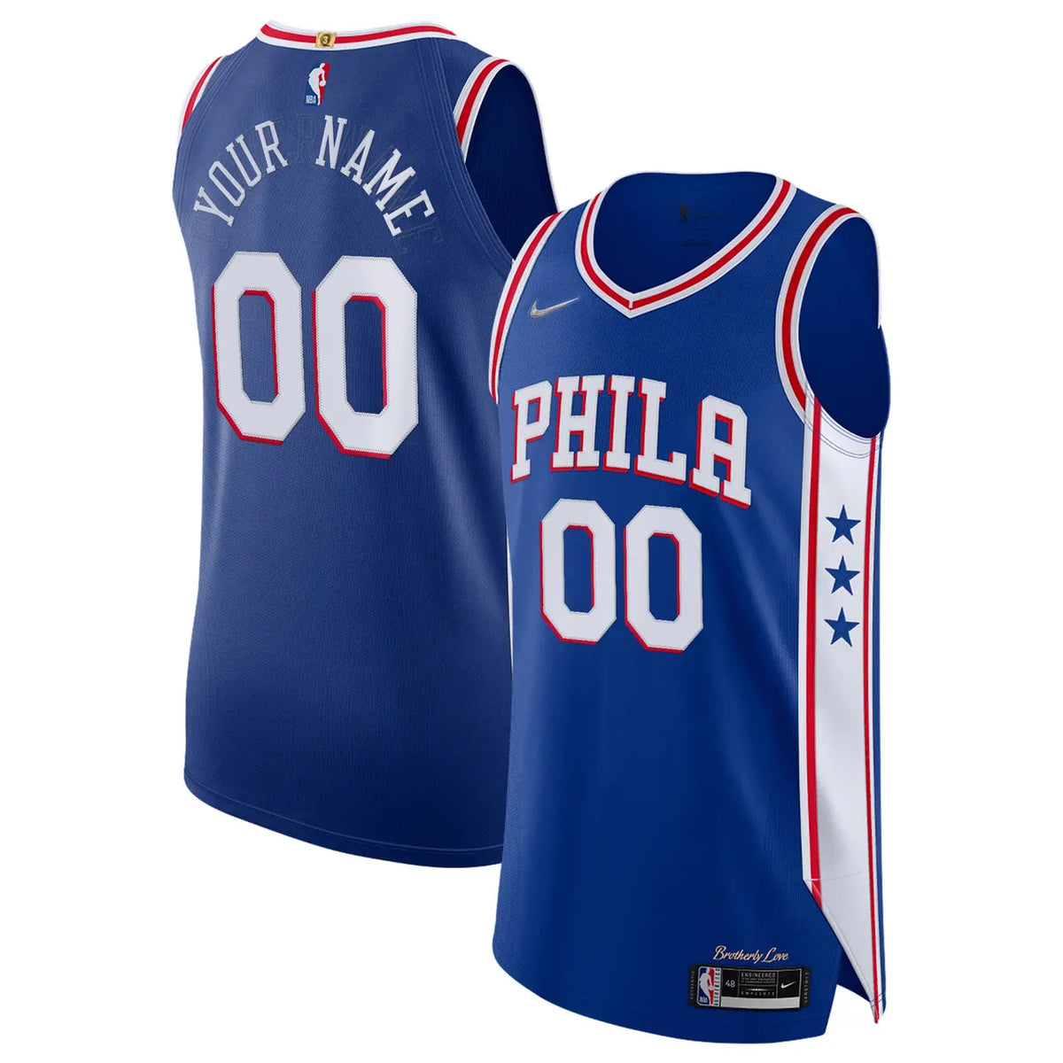 76ers Royal Blue Jersey