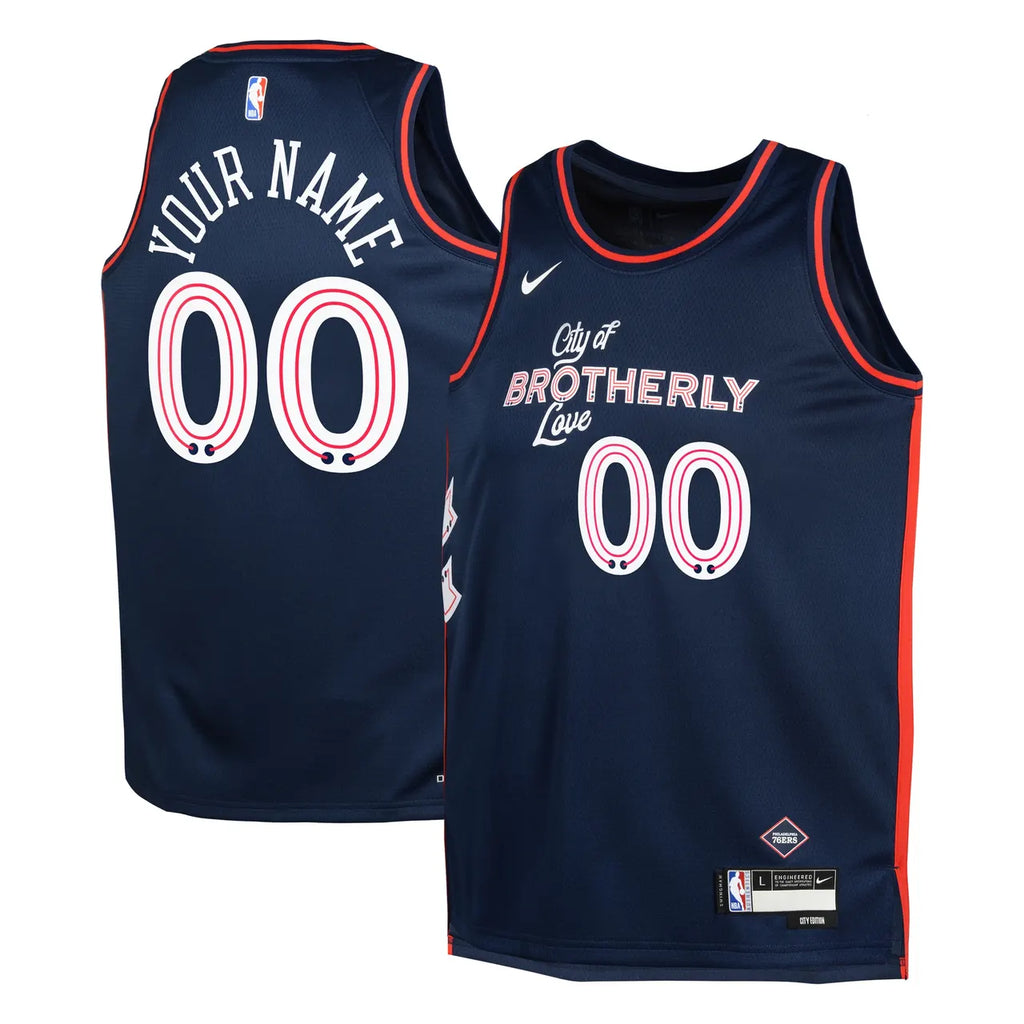 76ers City Edition Navy Jersey
