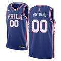 Nike 76ers Blue Custom Jersey