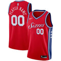 76ers Red Icon Jersey Custom