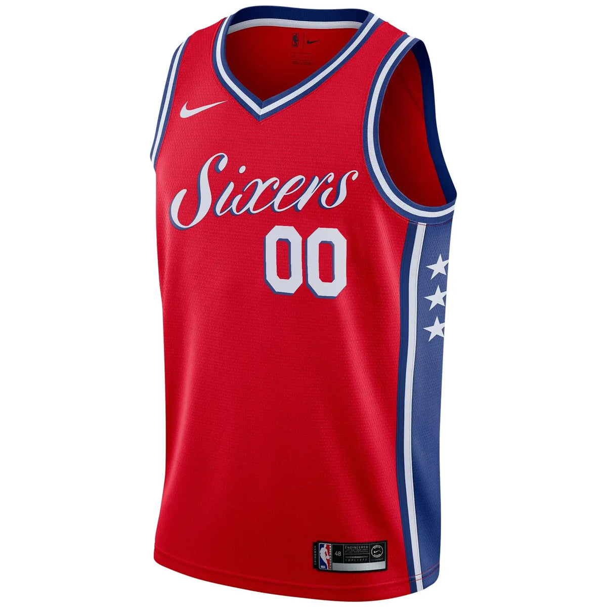 76ers Red Icon Jersey Custom - Hình 3